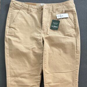 L.L. Bean Lakewashed Chino Pants, color Boulder, Women's size 6